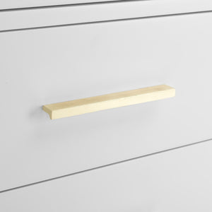 Safavieh Madden Dresser Retro White Brass MDF Wood Veneer Plywood Hardware Velvet Couture SFV2100A 889048337886