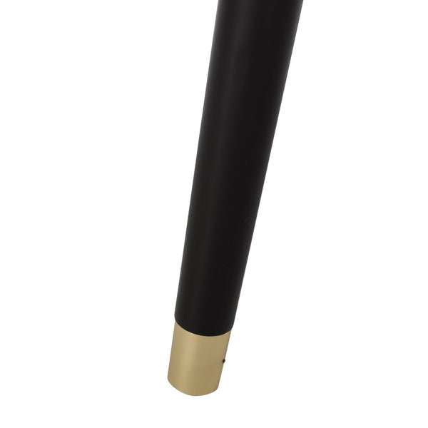 Safavieh Madden Dresser Retro Black Brass MDF Wood Veneer Plywood Hardware Velvet Couture SFV2100B 889048337909