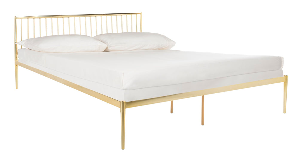 Safavieh Eliza Metal Bed Gold Brass Plated SFV2103A-Q 889048530898