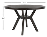 Safavieh Luis Round Wood Dining Table SFV2106A-2BX