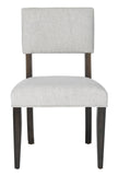 Safavieh Luis Wood Dining Chair in Black Charcoal, Light Taupe - Set of 2 SFV2107A-SET2