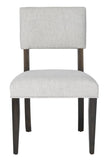 Luis Wood Dining Chair in Black Charcoal, Light Taupe - Set of 2
