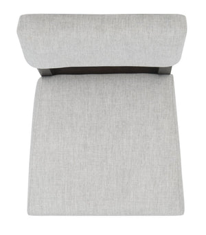 Safavieh Luis Wood Dining Chair in Black Charcoal, Light Taupe - Set of 2 SFV2107A-SET2