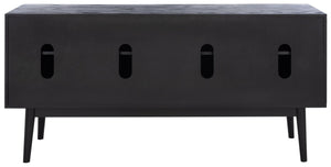 Safavieh Doderick Mid-Century Media Stand Black Wood / Metal SFV2114B
