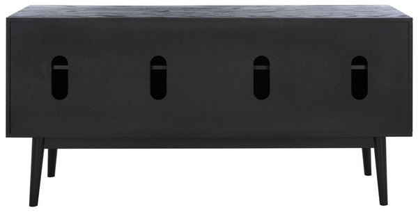 Safavieh Doderick Mid-Century Media Stand Black Wood / Metal SFV2114B