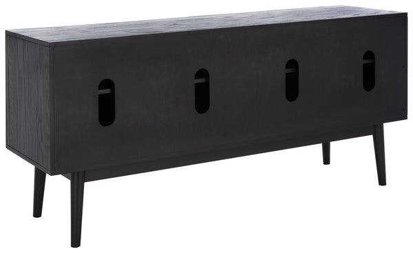 Safavieh Doderick Mid-Century Media Stand Black Wood / Metal SFV2114B