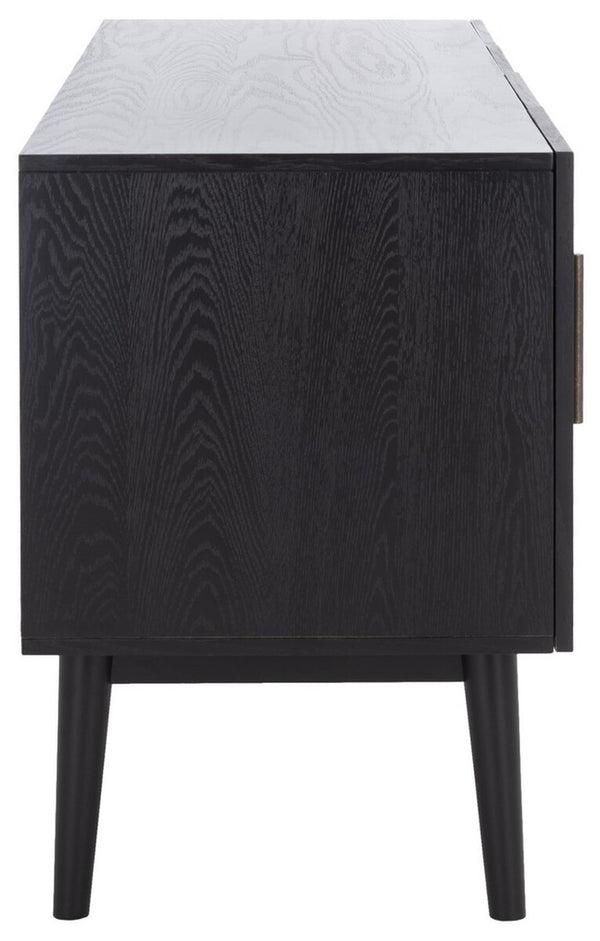Safavieh Doderick Mid-Century Media Stand Black Wood / Metal SFV2114B