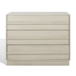 Safavieh Deirdra 3 Drawer Wood Chest White Wash Wood SFV2138A