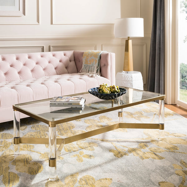 Suzanna Acrylic Coffee Table - Glamorous Seventies-Inspired Design for Contemporary Living Spaces