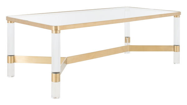 Suzanna Acrylic Coffee Table - Glamorous Seventies-Inspired Design for Contemporary Living Spaces