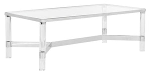 Suzanna Acrylic Coffee Table - Glamorous Seventies-Inspired Design for Contemporary Living Spaces