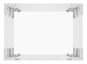 Safavieh Louisa End Table Acyrlic Acrylic Chrome Glass Couture SFV2506B 889048288898