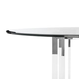 Safavieh Koryn Dining Table in Silver SFV2509B-2BX 889048288928