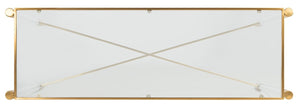 Kyla Acrylic Console Table Gold Acrylic / Stainless Steel / Glass SFV2543A