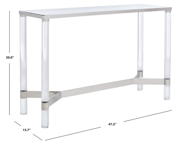 Safavieh Suzanna Acrylic Console Table SFV2551B