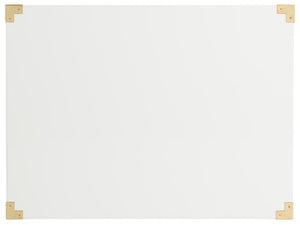 Lella Lacquer Side Table - Contemporary Accent Table with Polished Brass Hardware for Modern Interiors