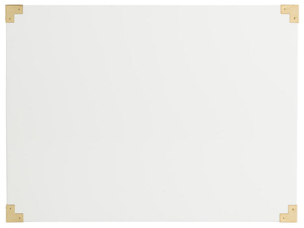 Lella Lacquer Side Table - Contemporary Accent Table with Polished Brass Hardware for Modern Interiors