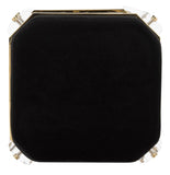 Safavieh Cicely Bar Stool Acrylic Black Brass Velvet Couture SFV3533A 889048339408