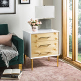 Vanda 3 Drawer Beetlewood Side Table