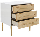 Vanda 3 Drawer Beetlewood Side Table