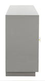 Safavieh Felice Sideboard 3 Drawer Eglomise Grey Antique Mirror Lucite Couture SFV3560A 889048496927
