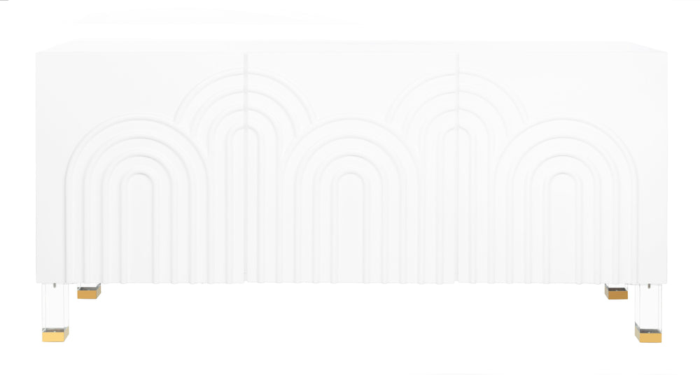 Safavieh Saturn Wave Acrylic Sideboard in White Couture SFV3562A