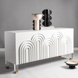 Safavieh Saturn Wave Acrylic Sideboard in White Couture SFV3562A