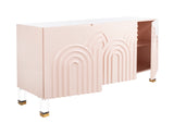 Safavieh Saturn Wave Acrylic Sideboard in Light Pink Couture SFV3562C