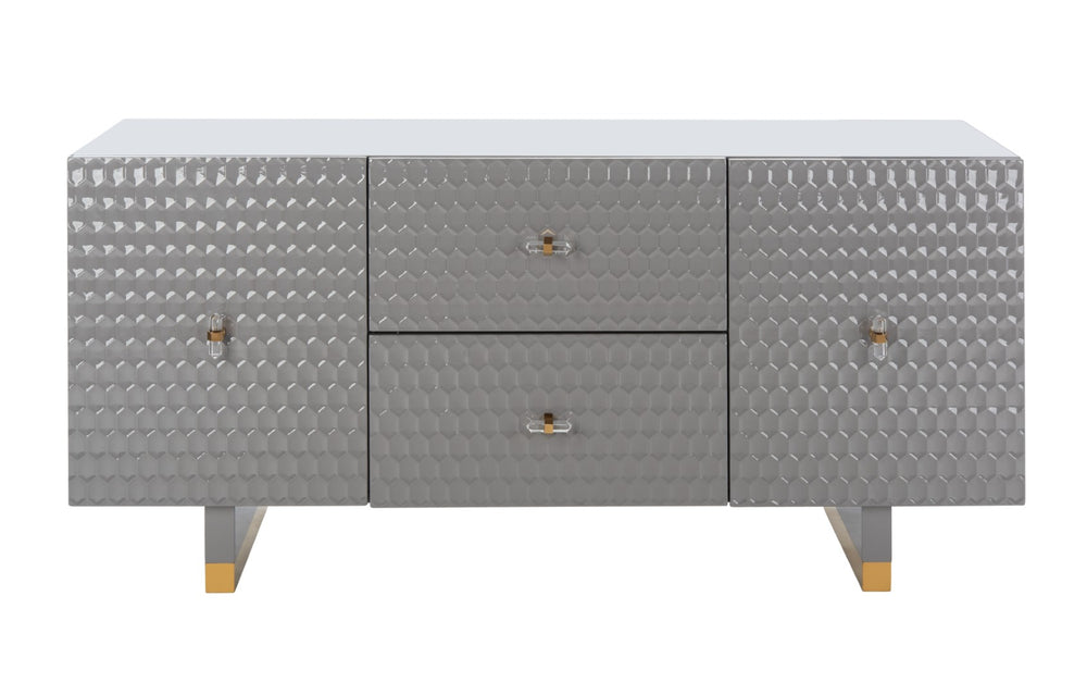 Safavieh Kingsly Sideboard in Grey / Gold Couture SFV3571A