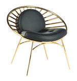 Safavieh Nina Hoop Chair in Black / Gold Couture SFV3578A