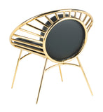 Safavieh Nina Hoop Chair in Black / Gold Couture SFV3578A