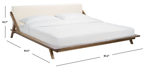Safavieh Devyn Wood Platform Bed SFV4113A-K-2BX