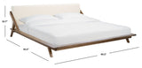 Safavieh Devyn Wood Platform Bed SFV4113A-K-2BX