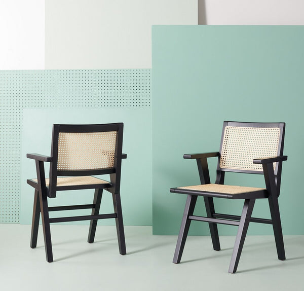 Safavieh Hattie French Cane Arm Chair - Set of 2 SFV4115A-SET2