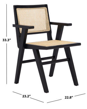 Safavieh Hattie French Cane Arm Chair - Set of 2 SFV4115A-SET2