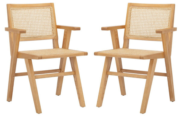 Safavieh Hattie French Cane Arm Chair - Set of 2 SFV4115B-SET2