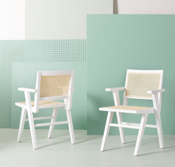 Safavieh Hattie French Cane Arm Chair - Set of 2 SFV4115C-SET2