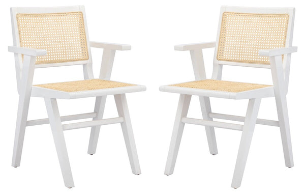 Safavieh Hattie French Cane Arm Chair - Set of 2 SFV4115C-SET2