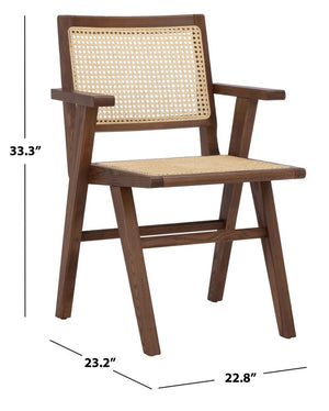 Safavieh Hattie French Cane Arm Chair - Set of 2 SFV4115D-SET2