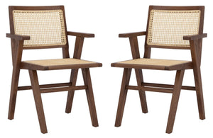 Safavieh Hattie French Cane Arm Chair - Set of 2 SFV4115D-SET2