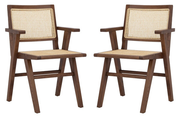 Safavieh Hattie French Cane Arm Chair - Set of 2 SFV4115D-SET2