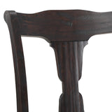 Jasmyn Wood Dining Chair Dark Walnut / Beige Wood / Fabric SFV4120A-SET2