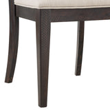 Jasmyn Wood Dining Chair Dark Walnut / Beige Wood / Fabric SFV4120A-SET2