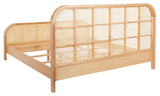 Safavieh Mcallister Cane King Bed Natural Wood / Cane  SFV4138B-K-2BX