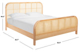 Safavieh Mcallister Cane King Bed Natural Wood / Cane  SFV4138B-K-2BX