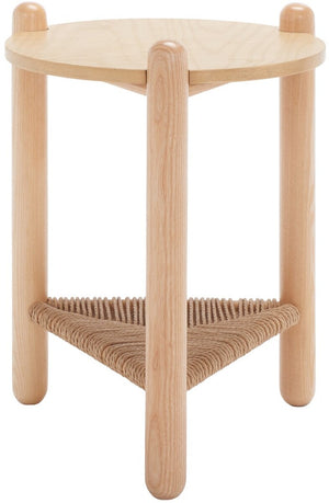 Safavieh Macianna Woven Shelf Accent Table Natural Wood / Woven Cord / Mdf Veneer SFV4145D