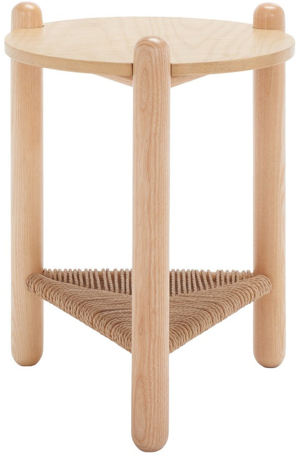 Safavieh Macianna Woven Shelf Accent Table Natural Wood / Woven Cord / Mdf Veneer SFV4145D