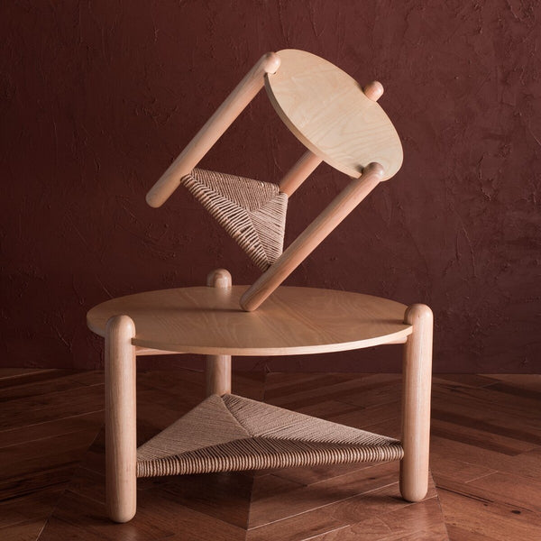 Safavieh Macianna Woven Shelf Accent Table Natural Wood / Woven Cord / Mdf Veneer SFV4145D