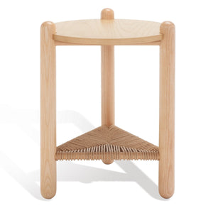 Safavieh Macianna Woven Shelf Accent Table Natural Wood / Woven Cord / Mdf Veneer SFV4145D