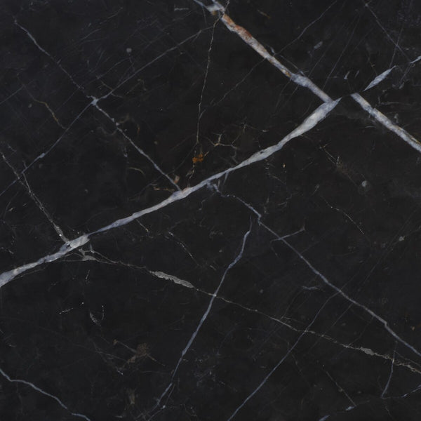 Safavieh Macianna Woven Shelf Coffee Table Black Wood / Woven Cord / Marble SFV4146A-2BX